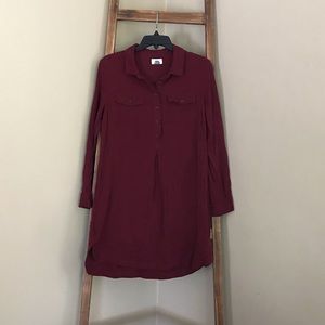 Short burgundy dress